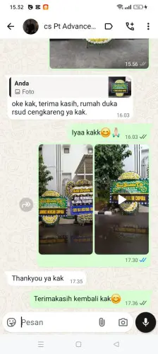 Testimonial Papan Bunga Pernikahan parumasan