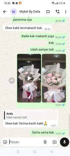 Testimonial Buket Bunga parumasan