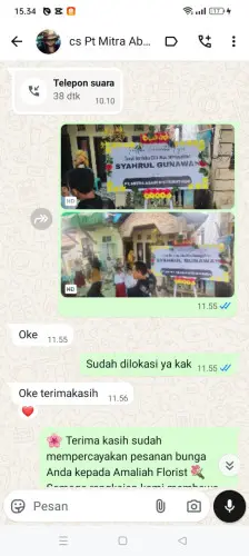 Testimonial Papan Bunga parumasan