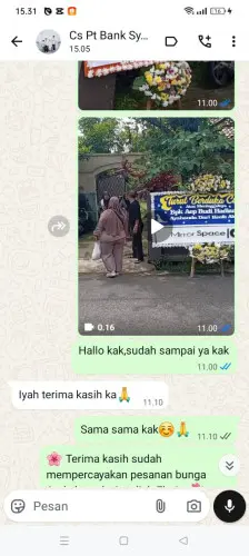 Testimonial Papan Bunga parumasan